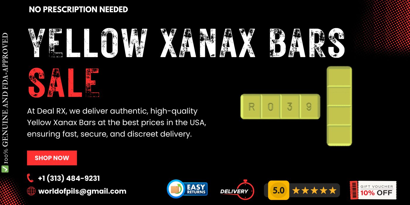 Buy Yellow Xanax Bars Online – Strong Relief for Anxiety, Panic & Stress 4 Yellow Xanax Bars